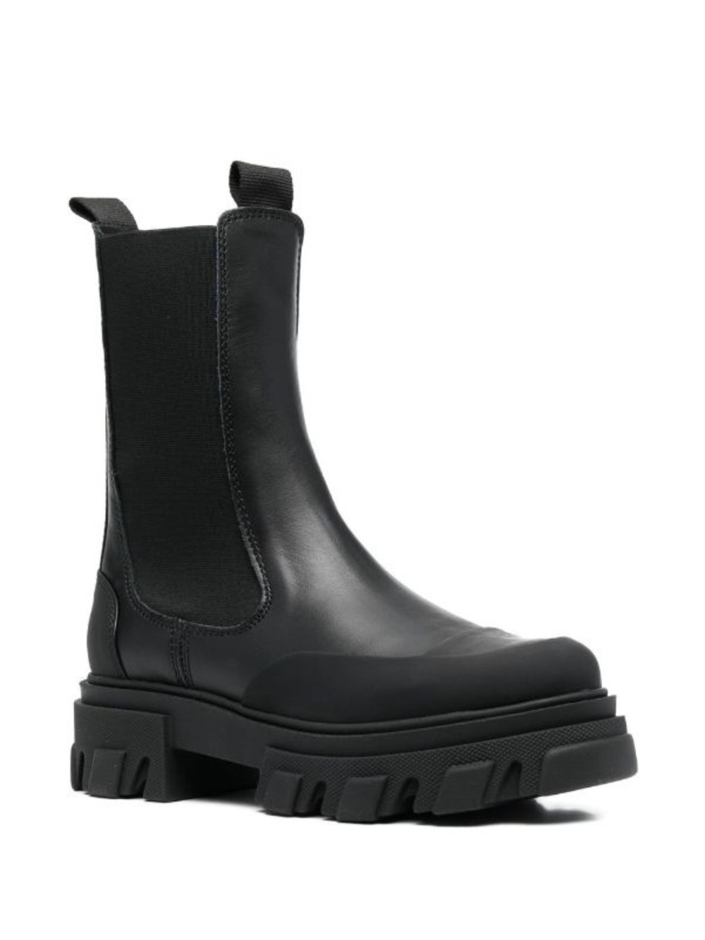NWT GANNI Mid Chelsea Boots in Black size 39